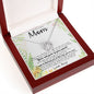 To My Amazing Mom Necklace From Son Little Boy You Taught Me Right Mom Birthday Gift For Her Mother's Day Necklace (1) Mother's Day Lucky In Love Necklace