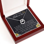 To My Future Mother In Law, Wedding For Her Mother's Gift Necklace Mother's Day Lucky In Love Necklace
