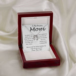 Mom Necklace - To Mom Necklace, Gift for Mom from Son Mother's Day Lucky In Love Necklace