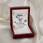 To My Mom Necklace, I'll Be By Your Side, To My Mom Gift Necklace Mother's Day Lucky In Love Necklace