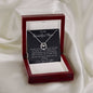 To My Beautiful Mom Necklace, Thank You For Never Ending Love From Daughter, Necklace Gift For Mom Mother's Day Lucky In Love Necklace