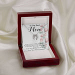 To Mom - From Bonus Daughter - Woman Like No Other Mother's Day Necklace Mother's Day Lucky In Love Necklace