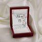 To Mom - From Bonus Daughter - Woman Like No Other Mother's Day Necklace Mother's Day Lucky In Love Necklace