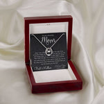 To My Mom Necklace, To My Beautiful Mom Necklace, Mother's Day Gift For Mom From Son, Thank You Mom Mother's Day Lucky In Love Necklace