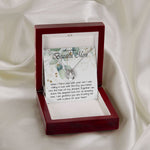 Boyfriend’s Mom Necklace, Gift For Boyfriend’s Mom, To My Boyfriends Mom Necklace Mother's Day Lucky In Love Necklace
