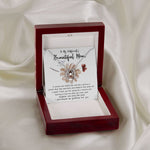 Mom Necklace Gift, To My Girlfriend's Mom Necklace, Gift For Girlfriend's Mom, Mother Of The Bride Mother's Day Lucky In Love Necklace