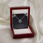 To My Mom Necklace -Mother's Day Gift For Mom From Son, Thank You Mom Mother's Day Lucky In Love Necklace