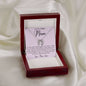 Gift For Mom From Son To My Caring Mum Necklace, Gift For Mother's Day Jewelry Mother's Day Lucky In Love Necklace