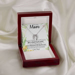 To My Amazing Mom Necklace From Son Little Boy You Taught Me Right Mom Birthday Gift For Her Mother's Day Necklace (1) Mother's Day Lucky In Love Necklace