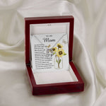Mom Necklace Gift - To My Mom - You Mean The World For All You Do Mother's Day Necklace Mother's Day Lucky In Love Necklace