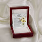 Mom Necklace Gift - To My Mom - You Mean The World For All You Do Mother's Day Necklace Mother's Day Lucky In Love Necklace