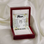 To My Mom - You Are The World Mother's Day Necklace Mother's Day Lucky In Love Necklace