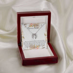 Bonus Mom Necklace, To My Beautiful Bonus Mom On My Wedding Day Necklace, Gift For Stepmother Of The Groom Gift Mother's Day Lucky In Love Necklace