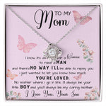To My Mom Necklace Gift From Son Mother's Day Love Knot Necklace