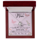 To My Mom Necklace Gift From Son Mother's Day Love Knot Necklace