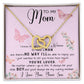 To My Mom Necklace Gift From Son Mother's Day Necklace Interlocking Hearts Necklace