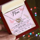 To My Mom Necklace Gift From Son Mother's Day Necklace Interlocking Hearts Necklace
