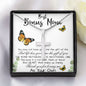 Stepmom Necklace, To My Bonus Mom Gift Neckalce, Thank For You Loving Me As Your Own Mother's Day Artisan Crafted Cross Necklace