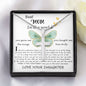 Mom Necklace Gift - Daughter Gift To Best Mom, You Gave Me The Wings To Fly Mom Necklace Mother's Day Artisan Crafted Cross Necklace