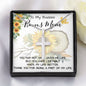 Stepmom Necklace, To My Badass Bonus Mom Gift Neckalce, Gift For Stepmom, Stepmother, Second Mom Necklace Mother's Day Artisan Crafted Cross Necklace