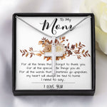 Mom Necklace, Mom Gift From Daughter, Mother Day Necklace Meaningful For Mom Christmas Gift For Mom Necklace Mother's Day Artisan Crafted Cross Necklace