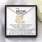 Mom Necklace Gift - To My Mom Necklace - Thank You For Giving Me The Best Things In Life Mother's Day Artisan Crafted Cross Necklace