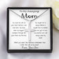 Mom Necklace - Gift For Mom From Son - You Have Been My Biggest Champion Mother's Day Gift Mother's Day Artisan Crafted Cross Necklace