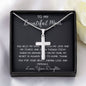 To My Beautiful Mom Necklace, Thank You For Never Ending Love From Daughter, Necklace Gift For Mom Mother's Day Artisan Crafted Cross Necklace