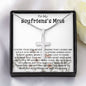 Mother-In-Law Necklace, Gift To My Boyfriend's Mom Necklace, Gift For Future Mother-In-Law Mother's Day Artisan Crafted Cross Necklace