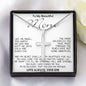 To My Beautiful Mom - I'm So Blessed That You Are My Mother - Love Your Son, Mother's Day Necklace Mother's Day Artisan Crafted Cross Necklace