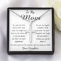 Mom Necklace - To Mom Necklace, Gorgeous Necklace for Mom from Daughter Mother's Day Artisan Crafted Cross Necklace