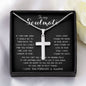 To My Soulmate - You Are My Life, My Love, And My Best Friend Mother's Day Necklace Mother's Day Artisan Crafted Cross Necklace