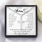 To My Mom - To The World You Maybe Just A Mother But To Me You Are The World Mother's Day Necklace Mother's Day Artisan Crafted Cross Necklace