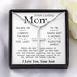 To My Loving Mom Necklace You're The World Necklace Gift For Mom From Son Mother's Day Artisan Crafted Cross Necklace