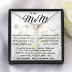 To My Mom Necklace Greatest Mom Mother's Day Gift Necklace Mother's Day Artisan Crafted Cross Necklace