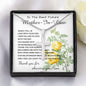 Mother-In-Law Necklace, Thank You To Mother-In-Law Necklace Gift Mother's Day Artisan Crafted Cross Necklace