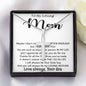 To My Loving Mom - Important Person In My Life Mother's Day Gift From Son Necklace Mother's Day Artisan Crafted Cross Necklace