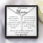 Mom Necklace - Gift for Mom from Son Mother's Day Artisan Crafted Cross Necklace