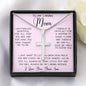 Gift For Caring Mom From Son, To My Mom Necklace Gift For Mother's Day Mother's Day Artisan Crafted Cross Necklace