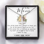 To My Mom - I Love You Mom, Mother's Day Necklace Mother's Day Artisan Crafted Cross Necklace