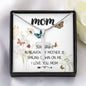 Mom Necklace Gift -Love You Always And Forever - Mother's Day Gift Mother's Day Artisan Crafted Cross Necklace
