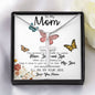 To My Mom Necklace, I'll Be By Your Side, To My Mom Gift Necklace Mother's Day Artisan Crafted Cross Necklace