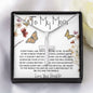 Mom Necklace Gift, You Are The World Necklace, Mother's Day Gift, Mother Daughter Neckalce Mother's Day Artisan Crafted Cross Necklace