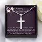 Daughter Necklace, Daughter loss of mom necklace gift, mother passing, loss of mother, sympathy In Memory Of Your Mother Necklace Mother's Day Artisan Crafted Cross Necklace