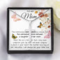 Mom Necklace Gift - To My Mom - Gift From Daughter - Mother's Day Necklace Mother's Day Artisan Crafted Cross Necklace