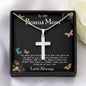To My Bonus Mom Necklace Love Always Greatest Mother's Day Gift Necklace Mother's Day Artisan Crafted Cross Necklace
