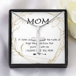 Mom Necklace - Love You Always And Forever Mother's Day Gift Mother's Day Artisan Crafted Cross Necklace