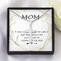 Mom Necklace - Love You Always And Forever Mother's Day Gift Mother's Day Artisan Crafted Cross Necklace