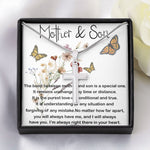 Mom Necklace, Mother and Son Gift, Gift For Mom From Son, Sentimental Gifts For Mom From Son,  Mother's Day Necklace Mother's Day Artisan Crafted Cross Necklace