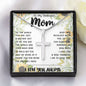To My Mom - You Are The World Mother's Day Necklace Mother's Day Artisan Crafted Cross Necklace